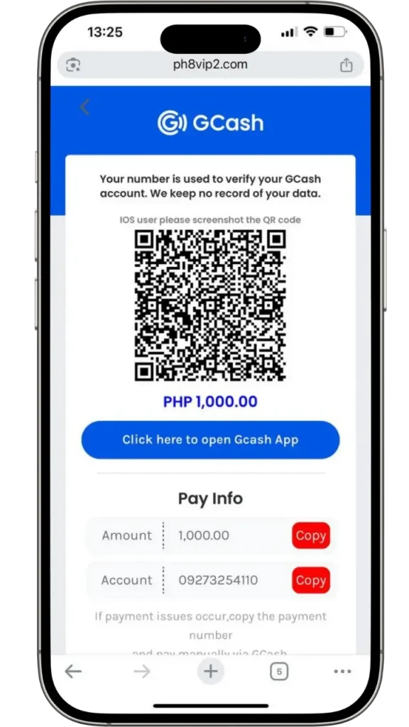 HU7777 Deposito Gcash account